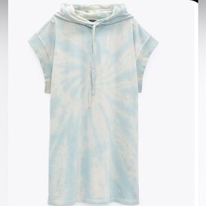 Zara Plush Tie dye Dress Size Medium- NWT